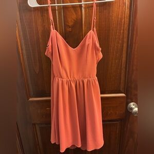 Coral Sleeveless Dress